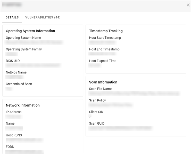 View Host Details